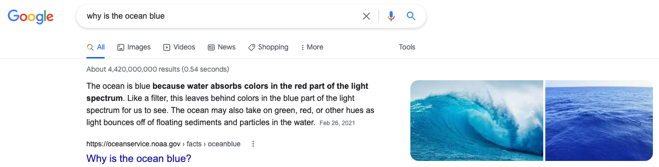 paragraph featured snippet
