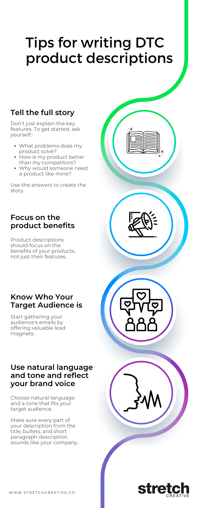 DTC product descriptions